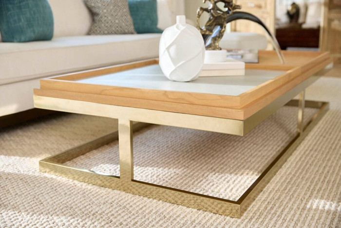 Cosmopolita Cocktail Table in Brown by Cyan Design