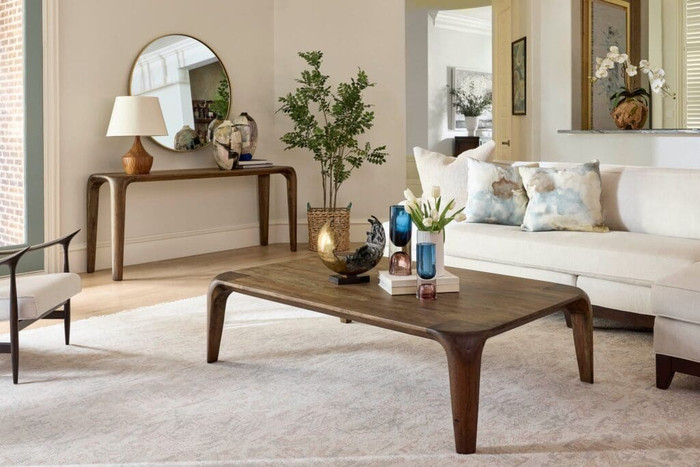 Nature Console Table in Medium Brown by Cyan Design