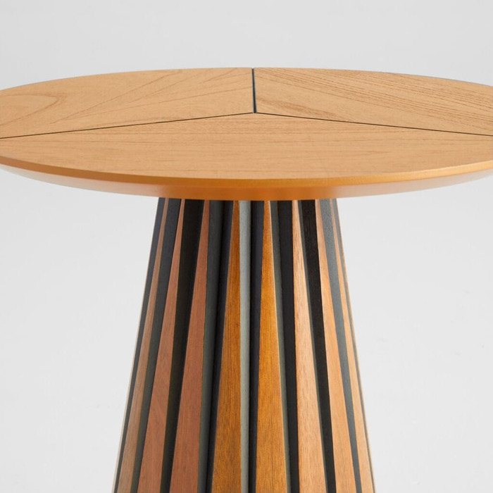 Bourbon Side Table in Medium Brown by Cyan Design