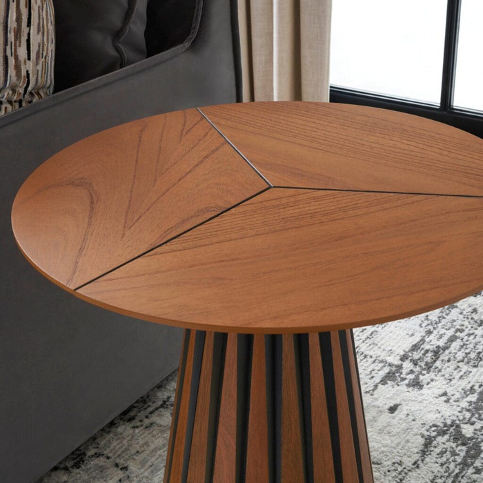 Bourbon Side Table in Medium Brown by Cyan Design