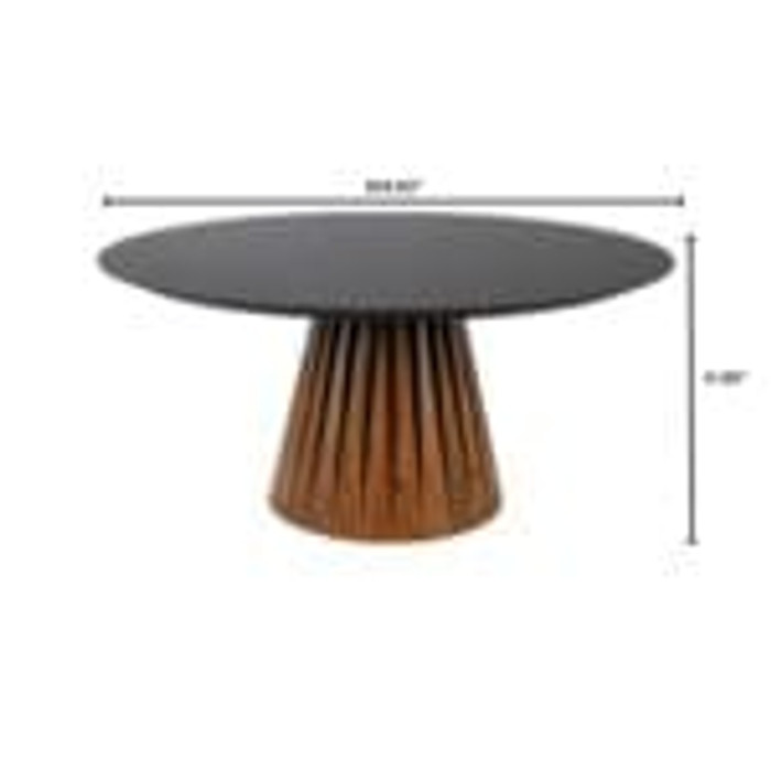 Bourbon Dining Table in Black Medium Brown by Cyan Design