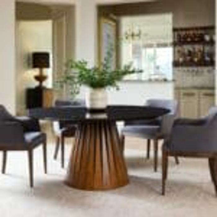 Bourbon Dining Table in Black Medium Brown by Cyan Design