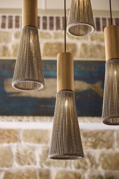 Medium Orla Pendant Light in Brown by Cyan Design