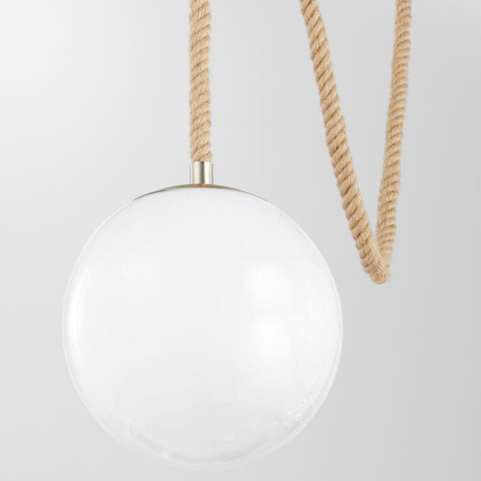 Rockport 1-Light Pendant in Aged Brass & Brown by Cyan Design