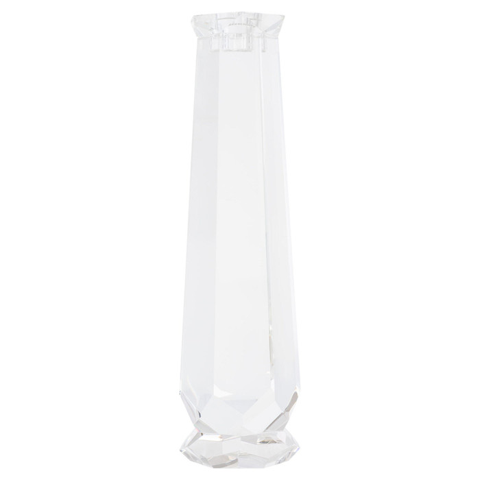 Tall Faceted Candleholder Designed by Thom Filicia in Clear by Cyan Design