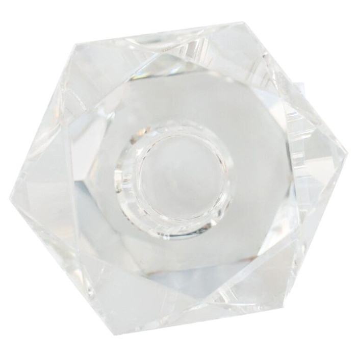 Short Faceted Candleholder Designed by Thom Filicia in Clear by Cyan Design