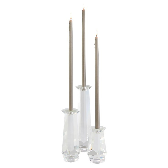 Short Faceted Candleholder Designed by Thom Filicia in Clear by Cyan Design