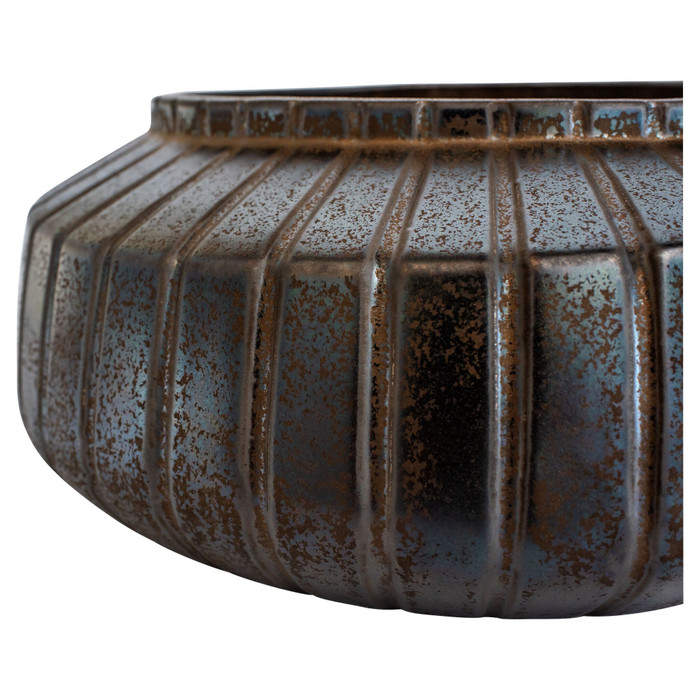 Ribbed Sweater Bowl Designed by Thom Filicia in Crystal Bronze by Cyan Design