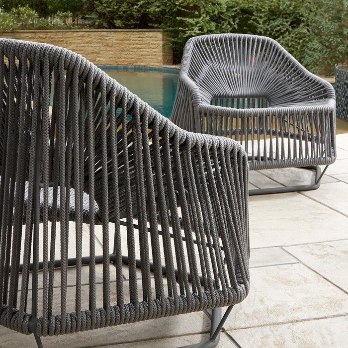 Hexagon Chair in Grey by Cyan Design