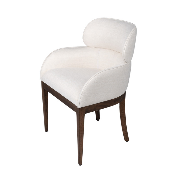 Lucien Dining Chair in Off-White Chenile Basket Weave by Cyan Design