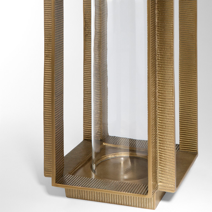 Large Graycliff Lantern Designed by J Kent Martin in Aged Brass by Cyan Design