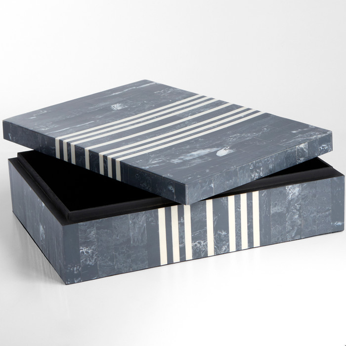 Cyan Design - Lapis Box | Blue | White – Large Cyan Design - Lapis Box | Blue | White – Large