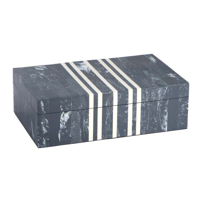 Small Lapis Box in Blue & White by Cyan Design