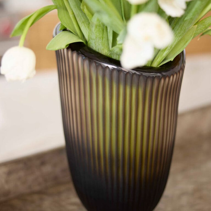 Medium Cacao Vase in Brown by Cyan Design