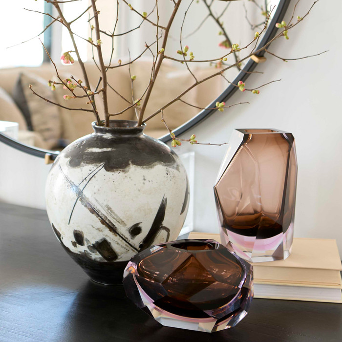 Wide Macallen Vase in Whiskey by Cyan Design