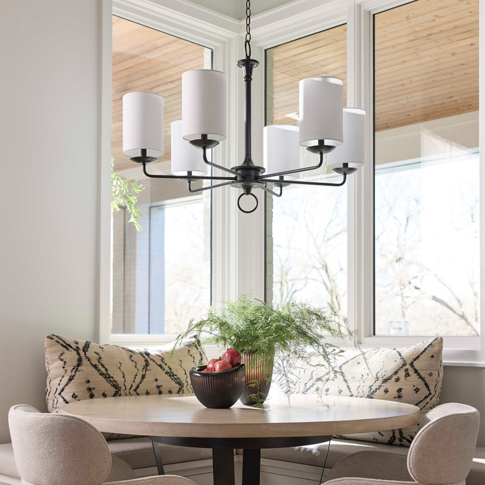 Small Ginevra Chandelier in Black by Cyan Design