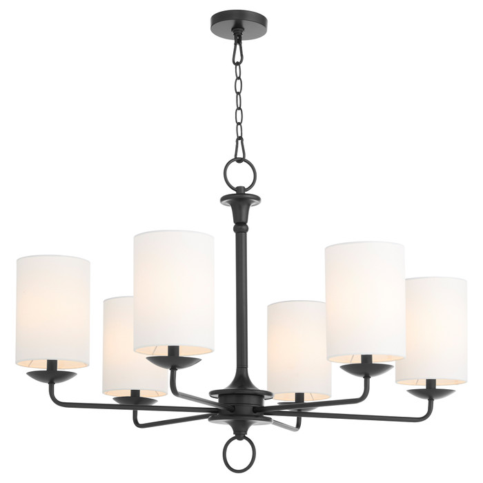 Small Ginevra Chandelier in Black by Cyan Design