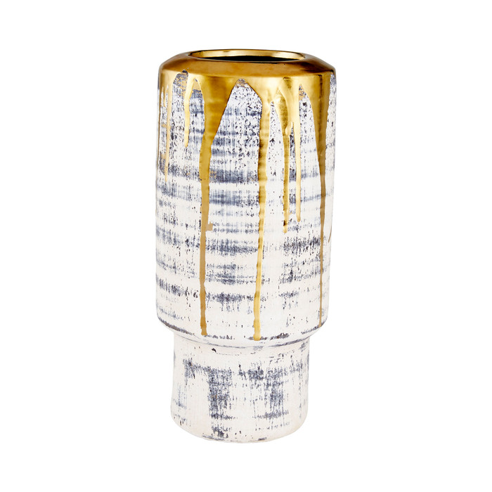 Small Athenian Vase in Beige Black by Cyan Design