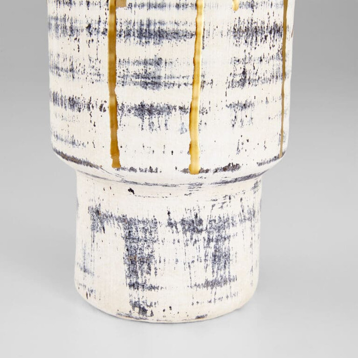 Small Athenian Vase in Beige Black by Cyan Design