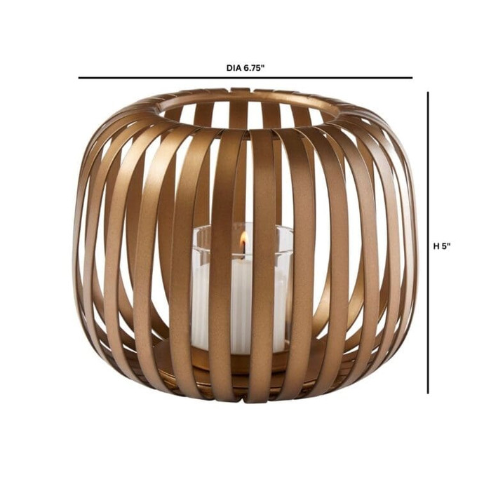 Small Liny Hurricane in Gold by Cyan Design