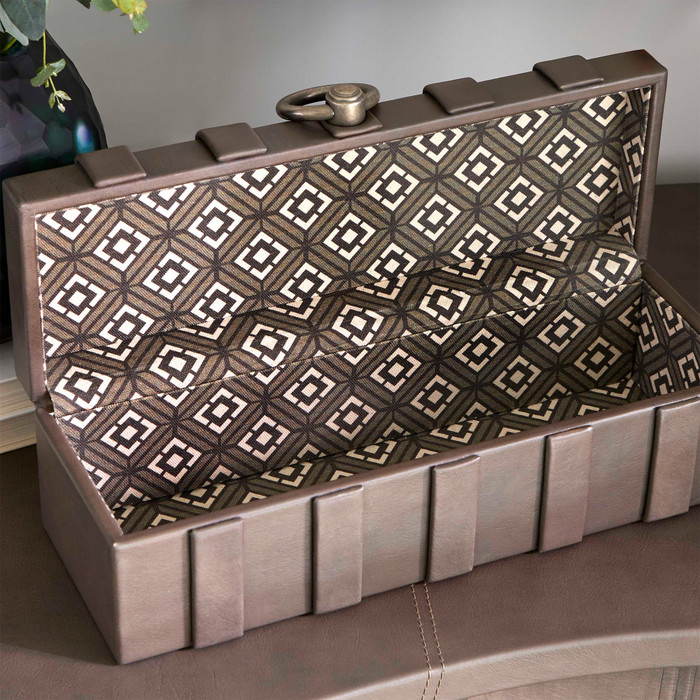 Drake Box Designed by J Kent Martin in Smoke Grey by Cyan Design