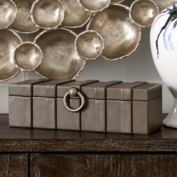 Drake Box Designed by J Kent Martin in Smoke Grey by Cyan Design