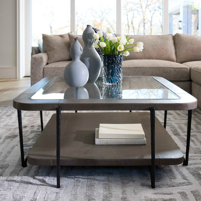 Tierras Cocktail Table Designed by J Kent Martin in Grey by Cyan Design