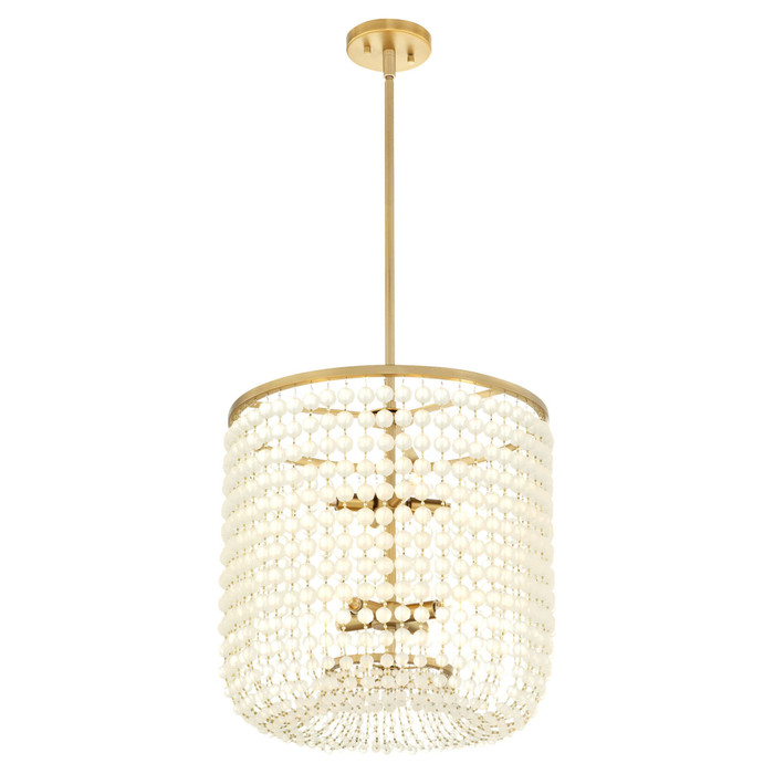 Ophelia Basket Pendant in Aged Brass by Cyan Design