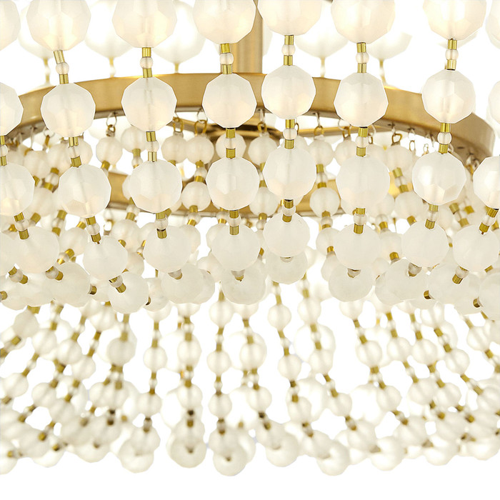 Ophelia Basket Pendant in Aged Brass by Cyan Design