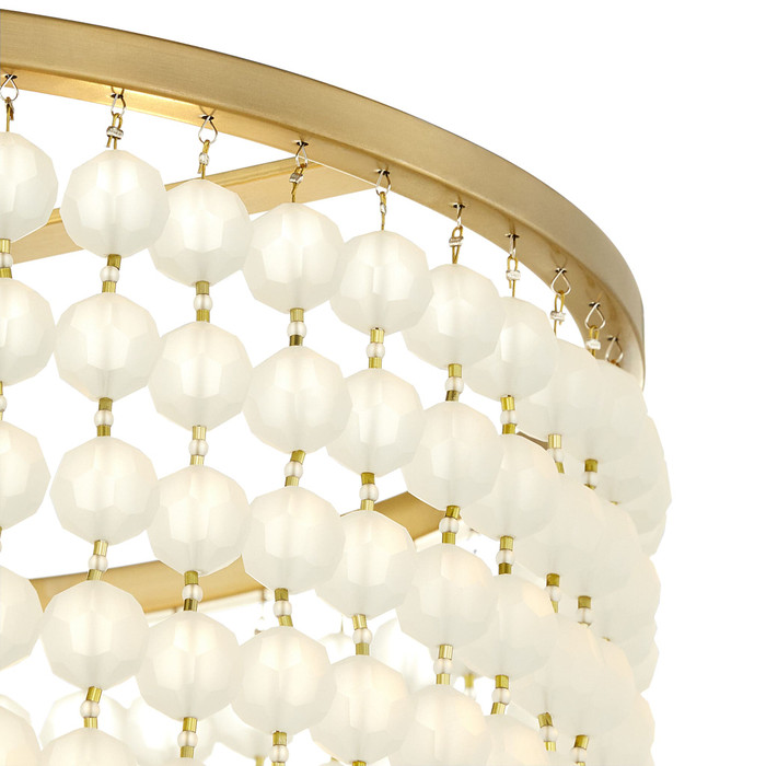 Ophelia Basket Pendant in Aged Brass by Cyan Design