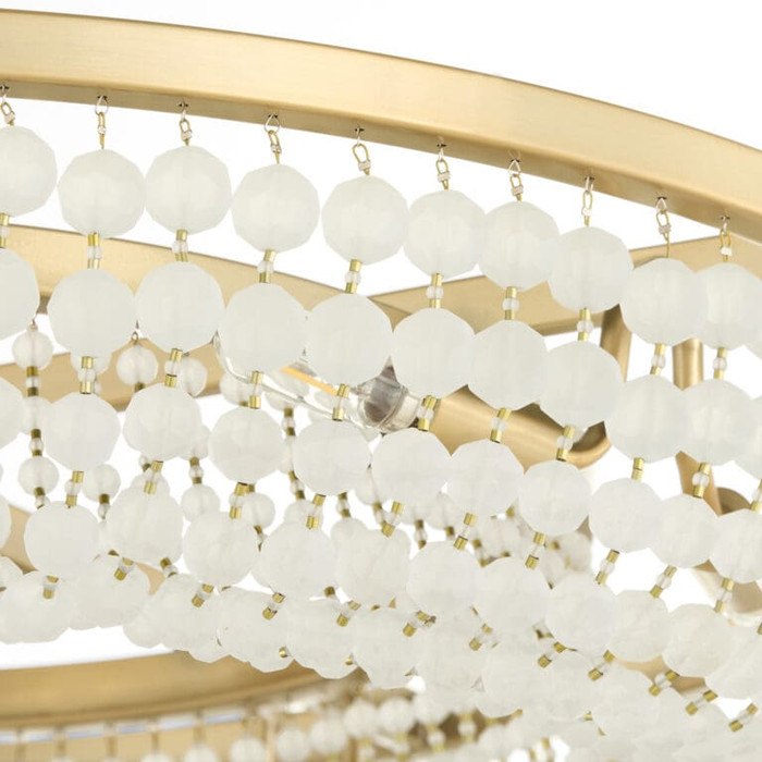 Ophelia 8 Light Pendant in Aged Brass by Cyan Design