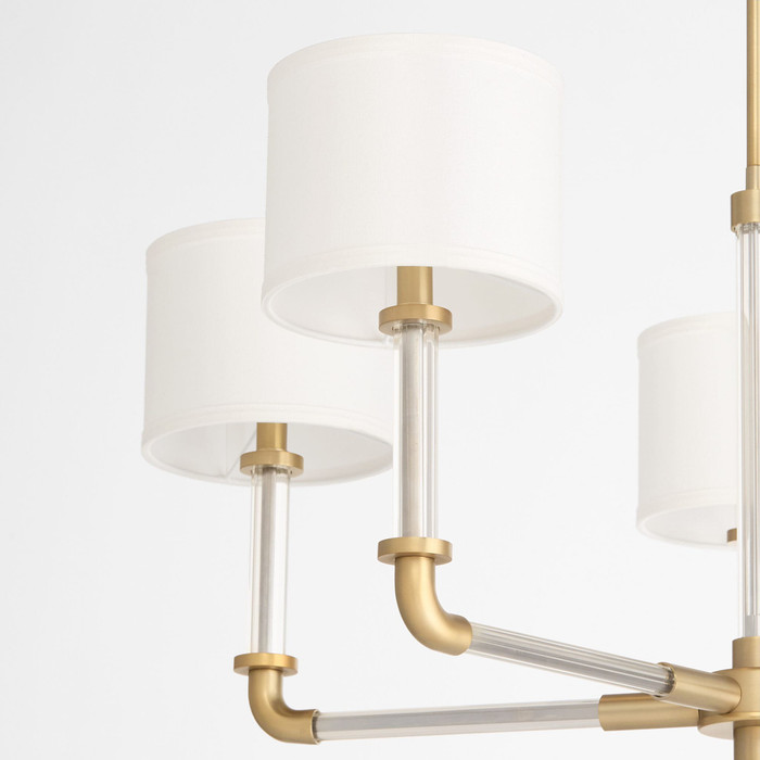 Hightower 5 Light Chandelier in Aged Brass by Cyan Design