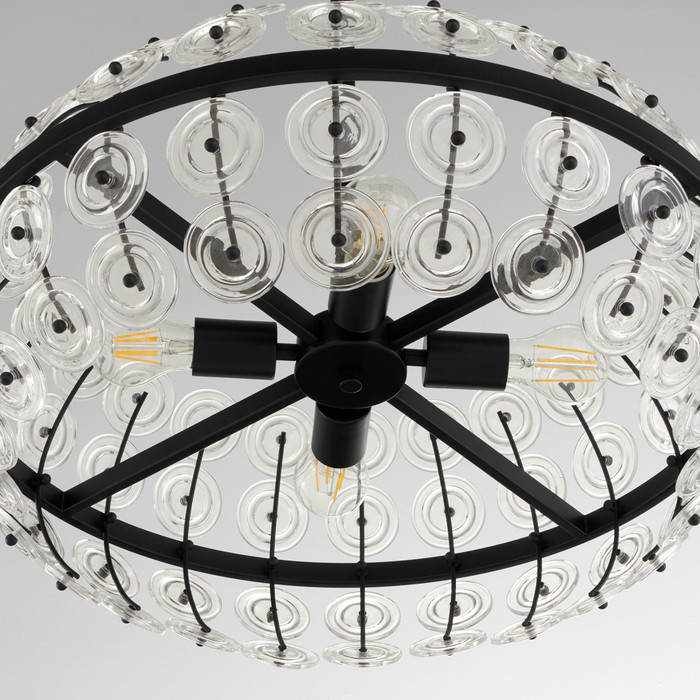 Selena 4 Light Pendant in Matte Black by Cyan Design