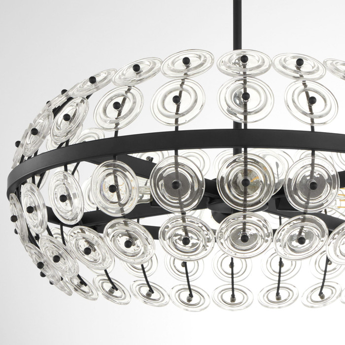 Selena 4 Light Pendant in Matte Black by Cyan Design