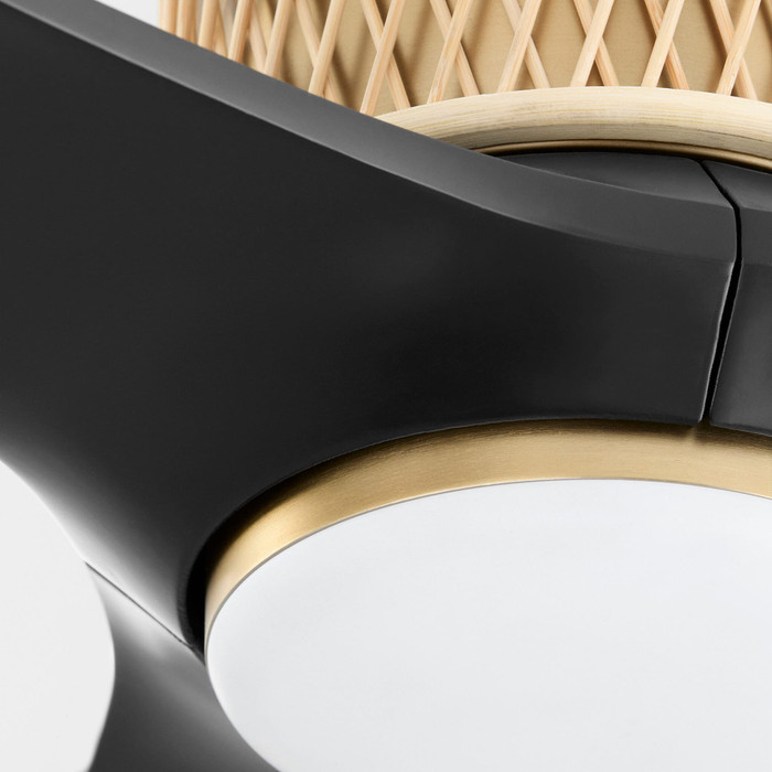 Shamal 60″ Ceiling Fan in Aged Brass & Matte Black by Cyan Design