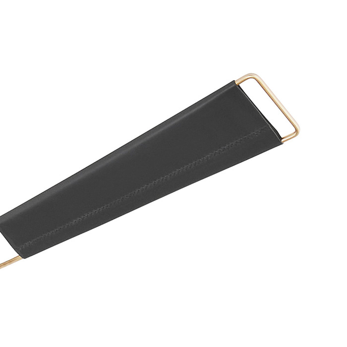 Zephyr 60″ Ceiling Fan in Aged Brass with Black Leather by Cyan Design