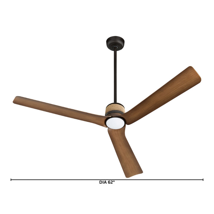 62″Zonda Ceiling Fan in Oiled Bronze by Cyan Design