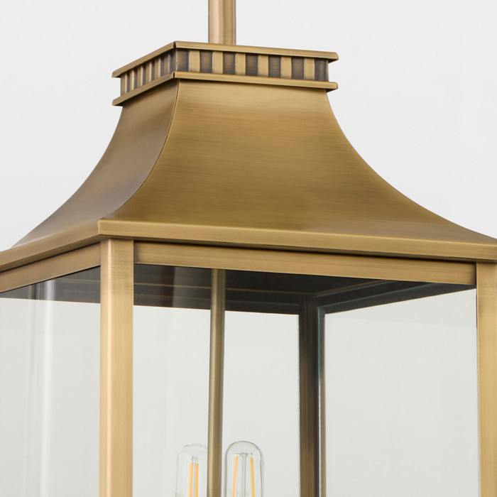 Salem 4 Light Pendant in Heritage Brass by Cyan Design