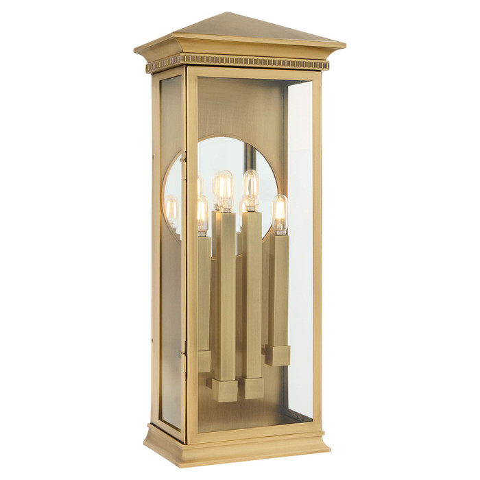 Guilford 4 Light Wall Mount in Heritage Brass by Cyan Design