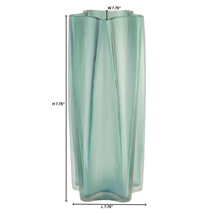 Large Hoku Vase in Green by Cyan Design