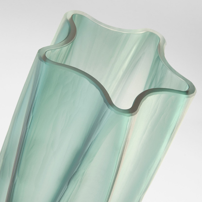 Large Hoku Vase in Green by Cyan Design