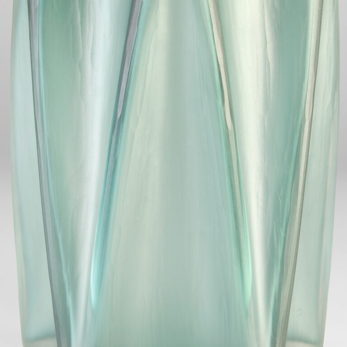 Medium Hoku Vase in Green by Cyan Design