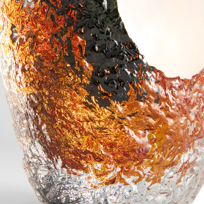 Large Halley Vase in Blue & Amber Clear by Cyan Design