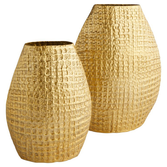 Small Artemios Vase in Gold Oval by Cyan Design