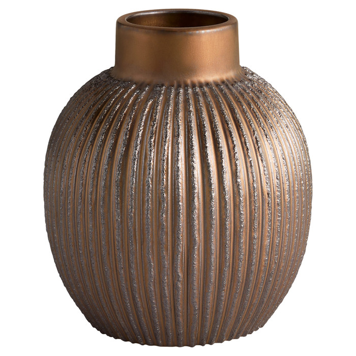 Small Starship Vase in Metallic Bronze by Cyan Design