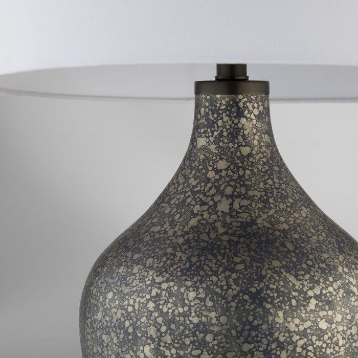 Cyan Design – Fresnillo Table Lamp in Silver Patina, Blackened Nickel, White