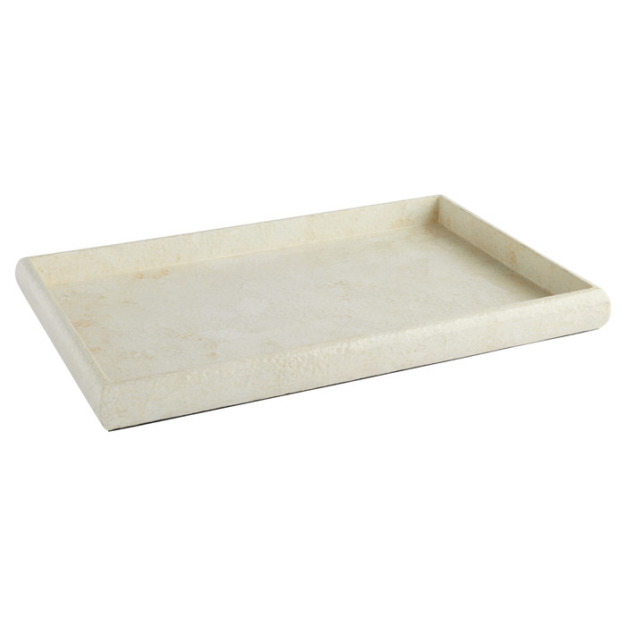 Large Celestial Tray in Eggshell - Rectangle by Cyan Design