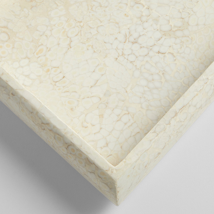 Small Celestial Tray in Eggshell - Rectangle by Cyan Design