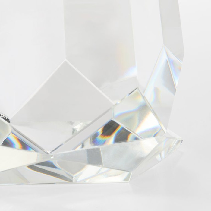 Large Faceted Pillar Candleholder by Cyan Design