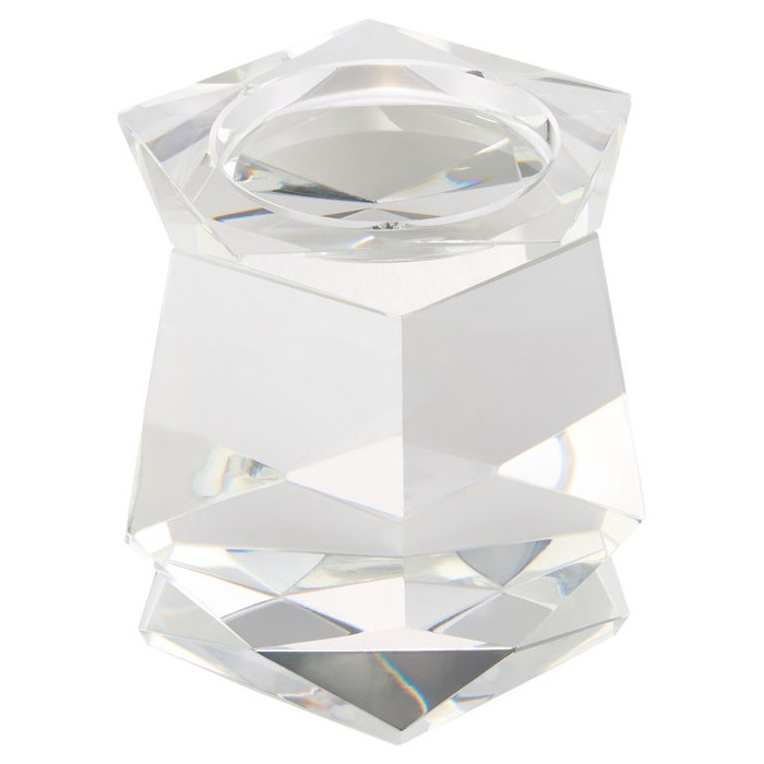 Medium Faceted Pillar Candleholder by Cyan Design